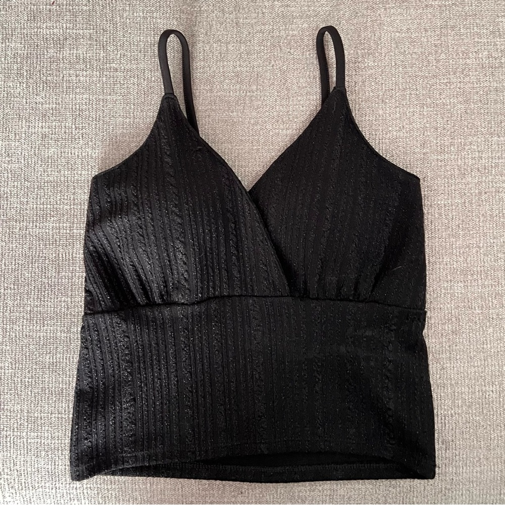 Y2K Shimmer Wrap Cami